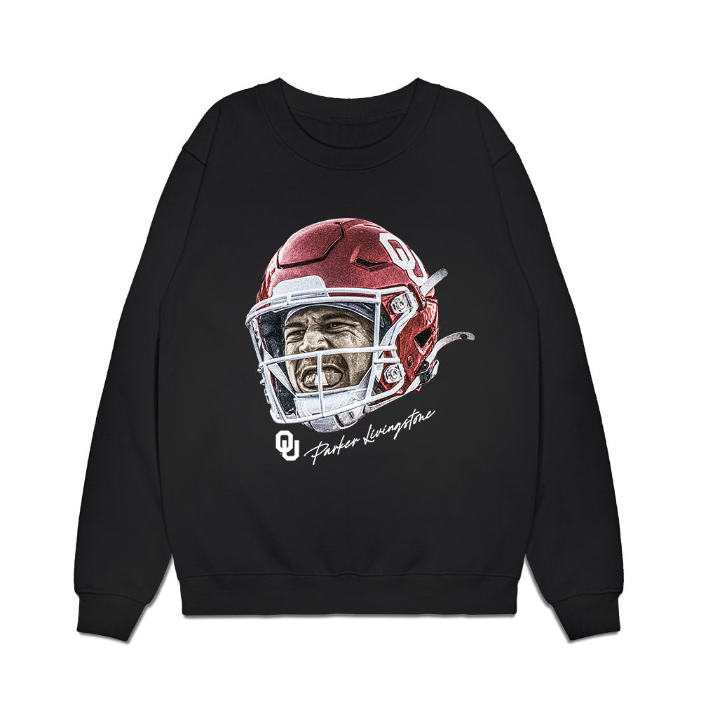 Oklahoma - NCAA Football : Parker Livingstone - Game Face Premium Crewneck Sweatshirt-0