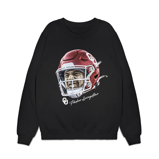 Oklahoma - NCAA Football : Parker Livingstone - Game Face Premium Crewneck Sweatshirt-0