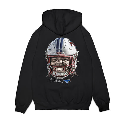 SMU - NCAA Football : Pj Williams - Gameface Premium Hooded Sweatshirt-1