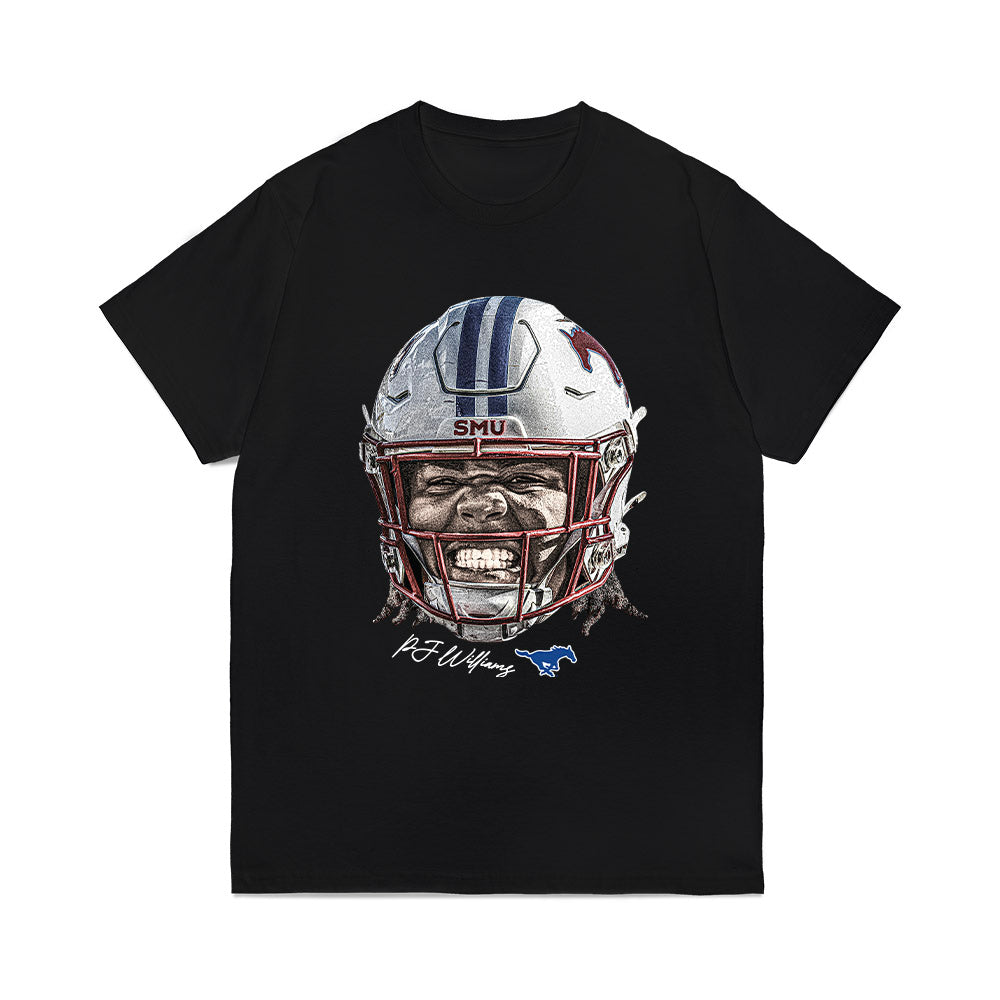 SMU - NCAA Football : Pj Williams - Gameface Comfort Colors T-Shirt-0