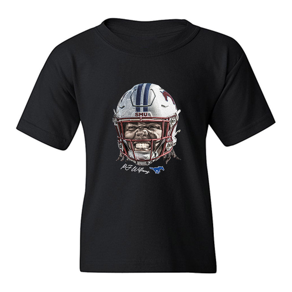 SMU - NCAA Football : Pj Williams - Gameface Youth T-Shirt-0