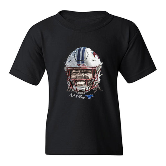 SMU - NCAA Football : Pj Williams - Gameface Youth T-Shirt-0