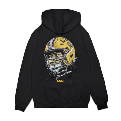 LSU - NCAA Football : Princewill Umanmielen - Game Face Premium Hooded Sweatshirt-1