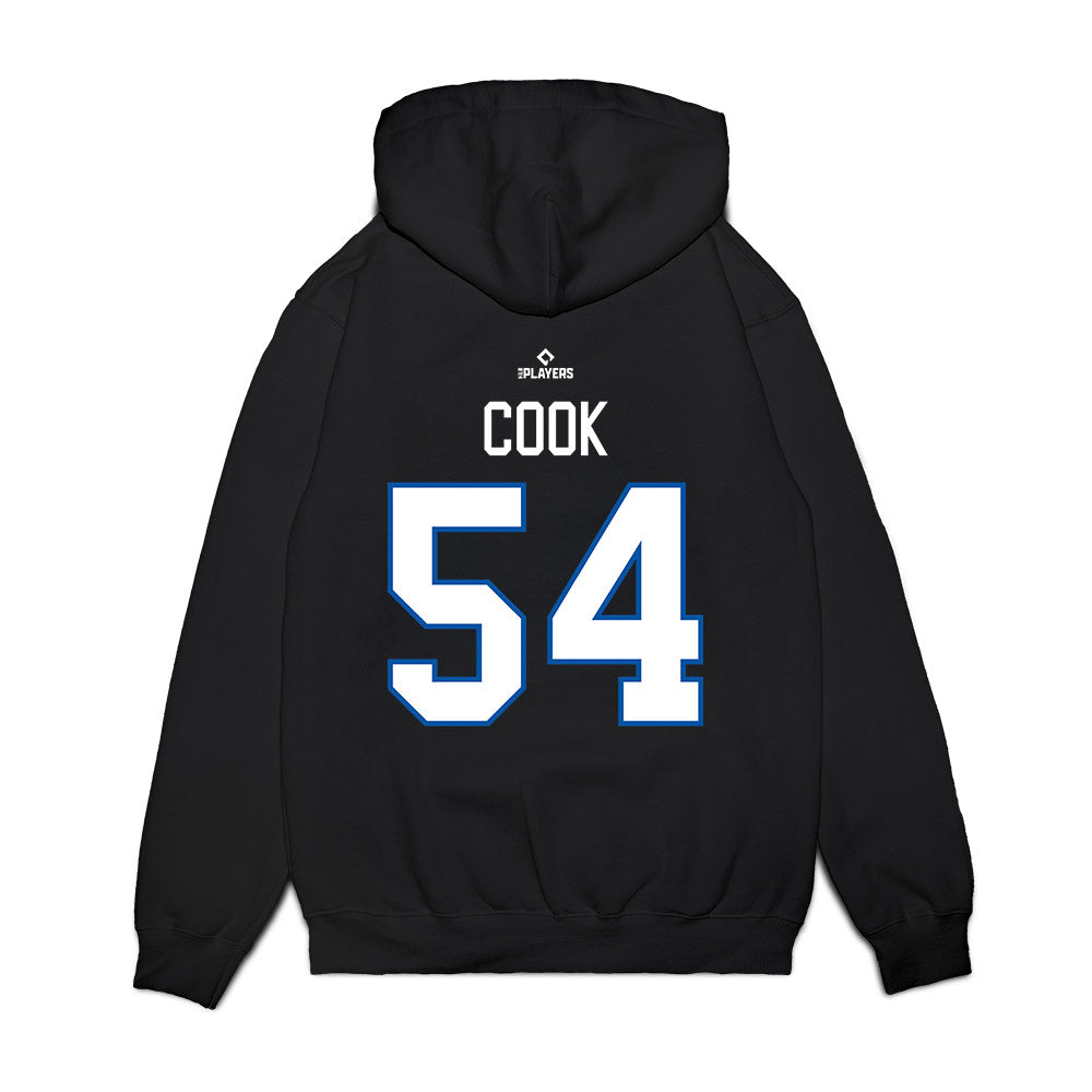 Durham Bulls - MILB Baseball : Alex Cook - Premium Hooded Sweatshirt-1