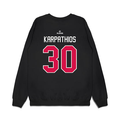 El Paso Chihuahuas - MILB Baseball : Braedon Karpathios - Premium Crewneck Sweatshirt-1