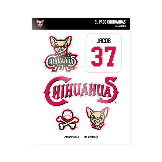 El Paso Chihuahuas - MILB Baseball : Alek Jacob - Sticker Sheet-0