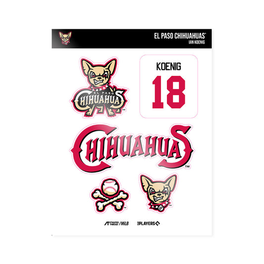 El Paso Chihuahuas - MILB Baseball : Ian Koenig - Sticker Sheet-0
