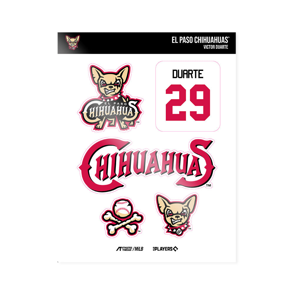 El Paso Chihuahuas - MILB Baseball : Victor Duarte - Sticker Sheet-0