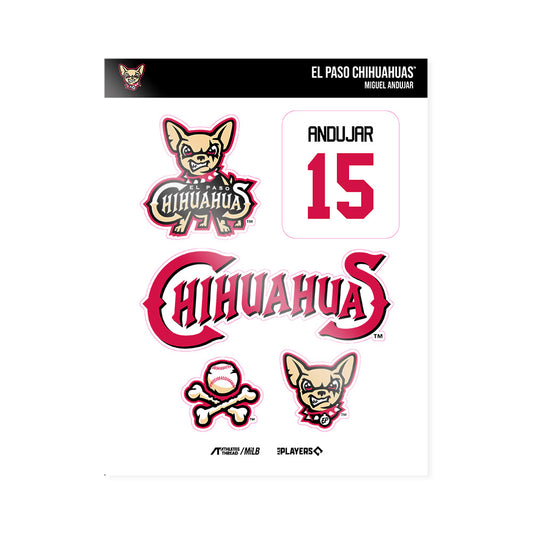 El Paso Chihuahuas - MILB Baseball : Miguel Andujar - Sticker Sheet-0