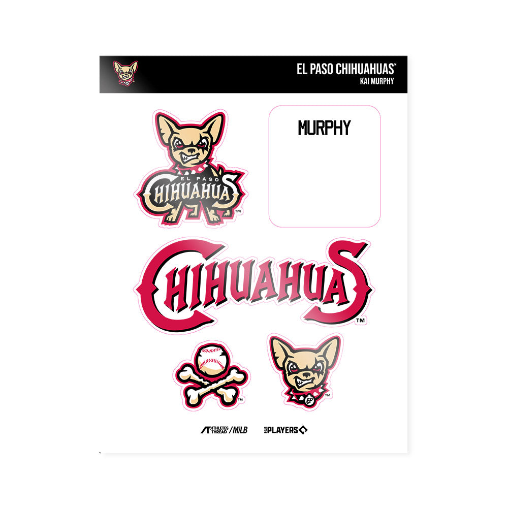 El Paso Chihuahuas - MILB Baseball : Kai Murphy - Sticker Sheet-0