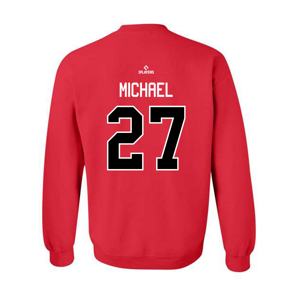 Erie SeaWolves - MILB Baseball : Trevin Michael - Crewneck Sweatshirt-1