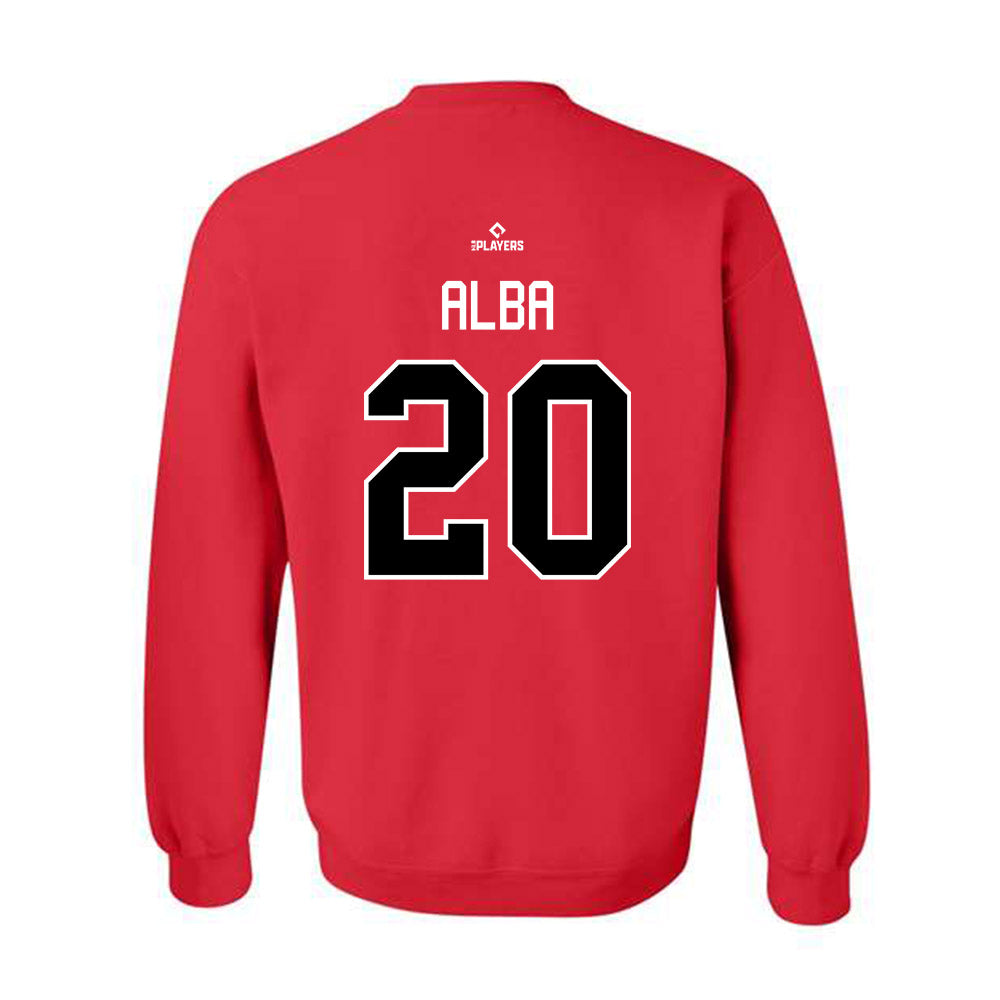 Erie SeaWolves - MILB Baseball : Max Alba - Crewneck Sweatshirt-1