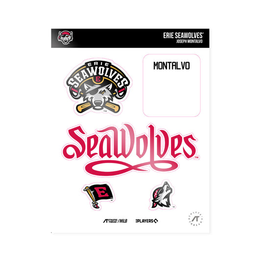 Erie SeaWolves - MILB Baseball : Joseph Montalvo - Sticker Sheet-0