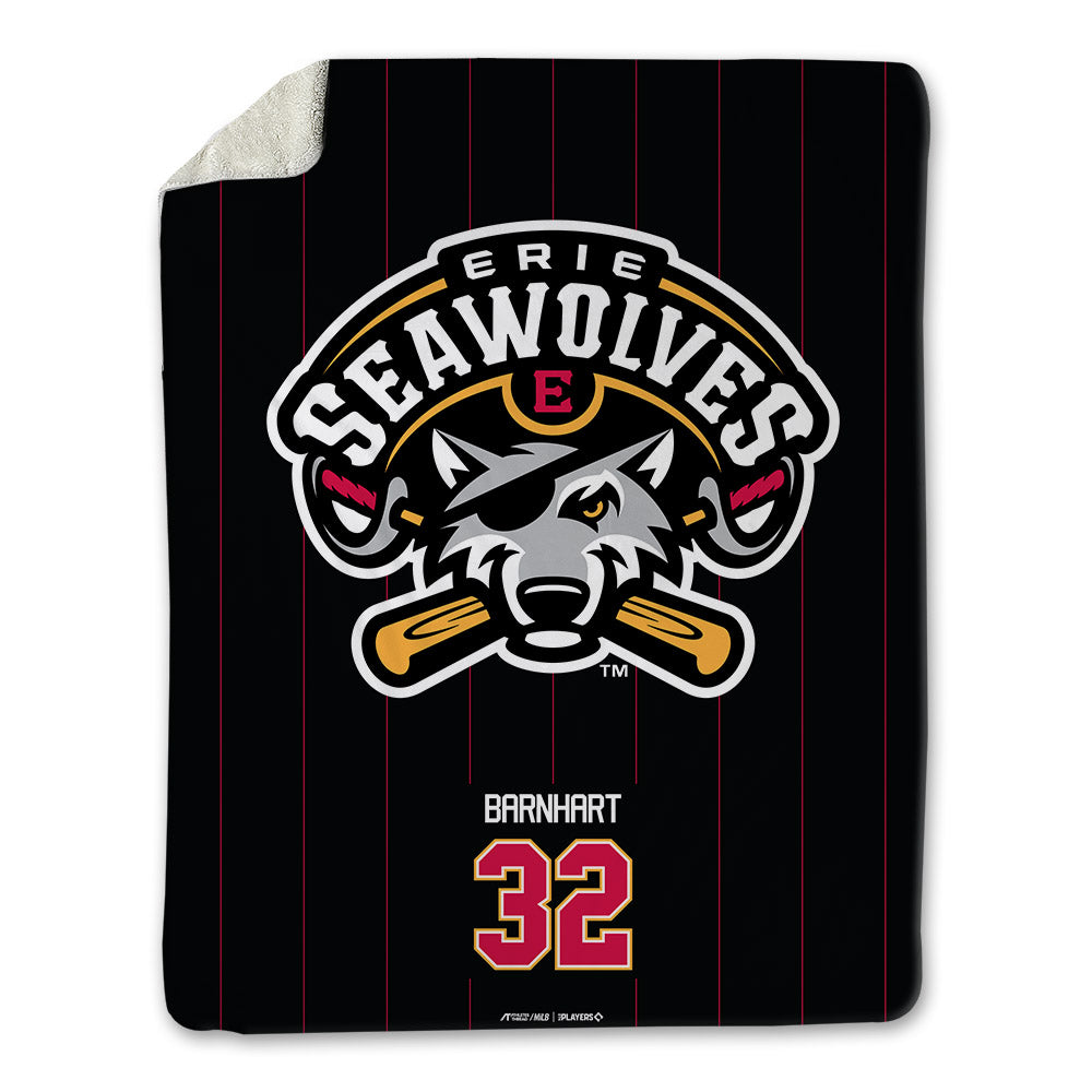 Erie SeaWolves - MILB Baseball : Zane Barnhart - Blanket-0