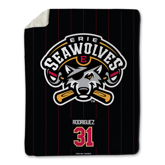 Erie SeaWolves - MILB Baseball : Moises Rodriguez - Blanket-0