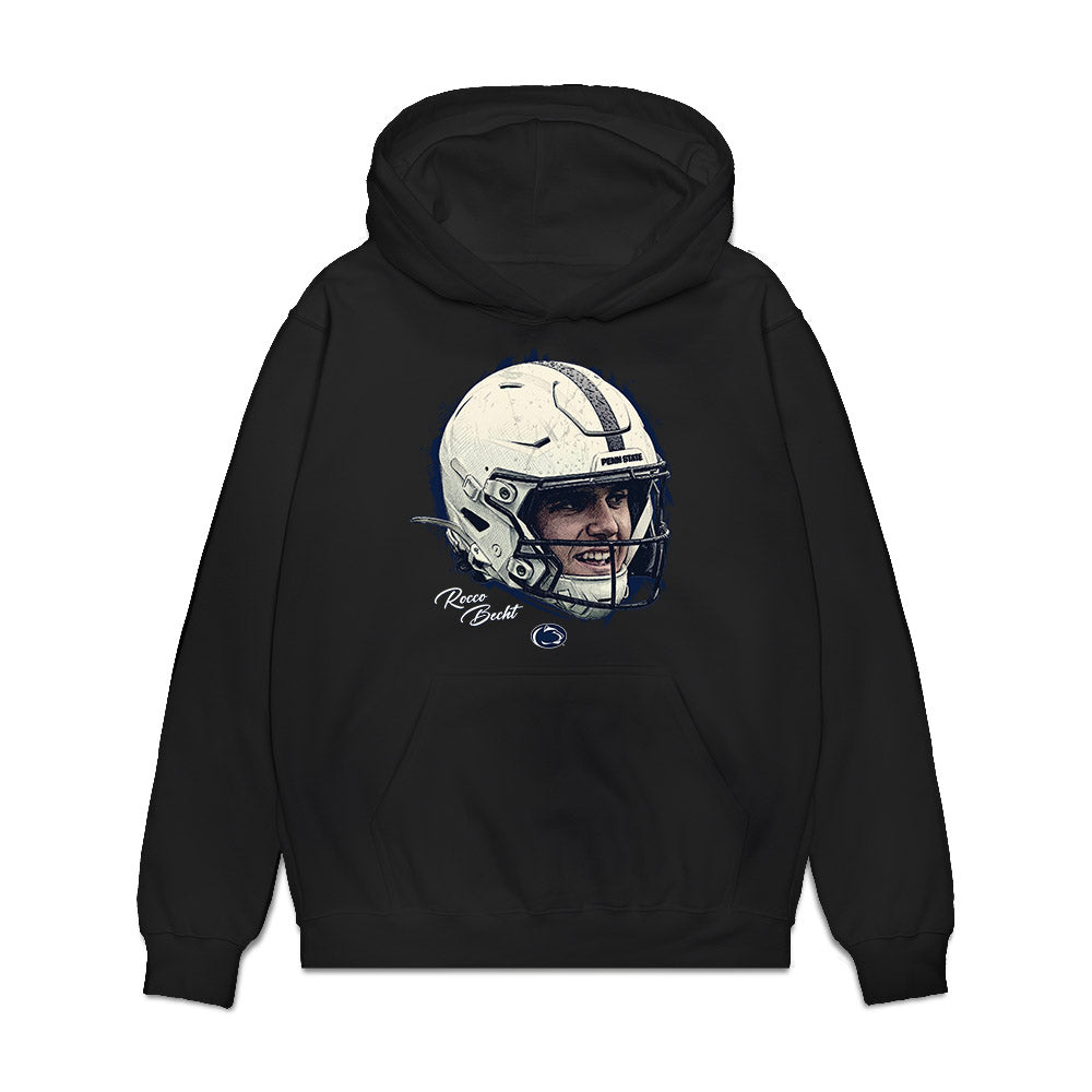 Penn State - NCAA Football : Rocco Becht - Gameface Premium Hooded Sweatshirt-0