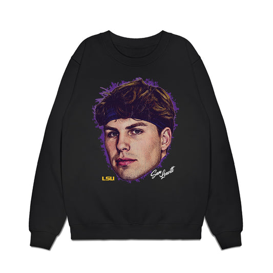 LSU - NCAA Football : Sam Leavitt - Game Face Premium Crewneck Sweatshirt-0