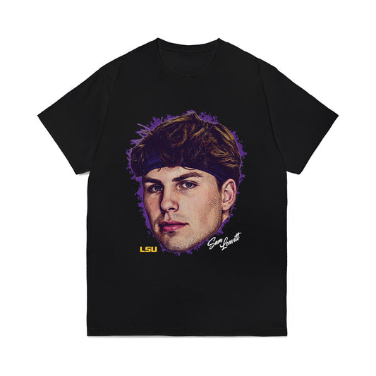 LSU - NCAA Football : Sam Leavitt - Game Face Comfort Colors T-Shirt-0