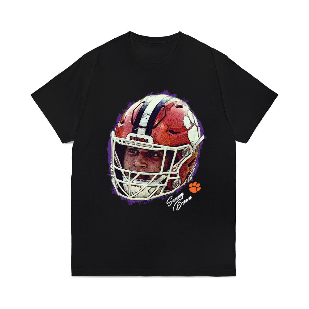 Clemson - NCAA Football : Sammy Brown - Game Face Comfort Colors T-Shirt-0