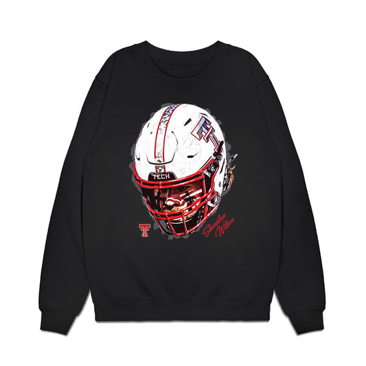 Texas Tech - NCAA Football : Sheridan Wilson - Game Face Premium Crewneck Sweatshirt-0