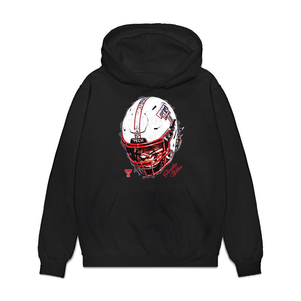 Texas Tech - NCAA Football : Sheridan Wilson - Game Face Premium Hooded Sweatshirt-0