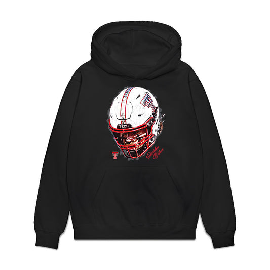 Texas Tech - NCAA Football : Sheridan Wilson - Game Face Premium Hooded Sweatshirt-0