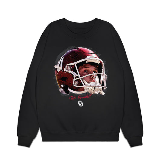 Oklahoma - NCAA Football : Tate Sandell - Gameface Premium Crewneck Sweatshirt-0