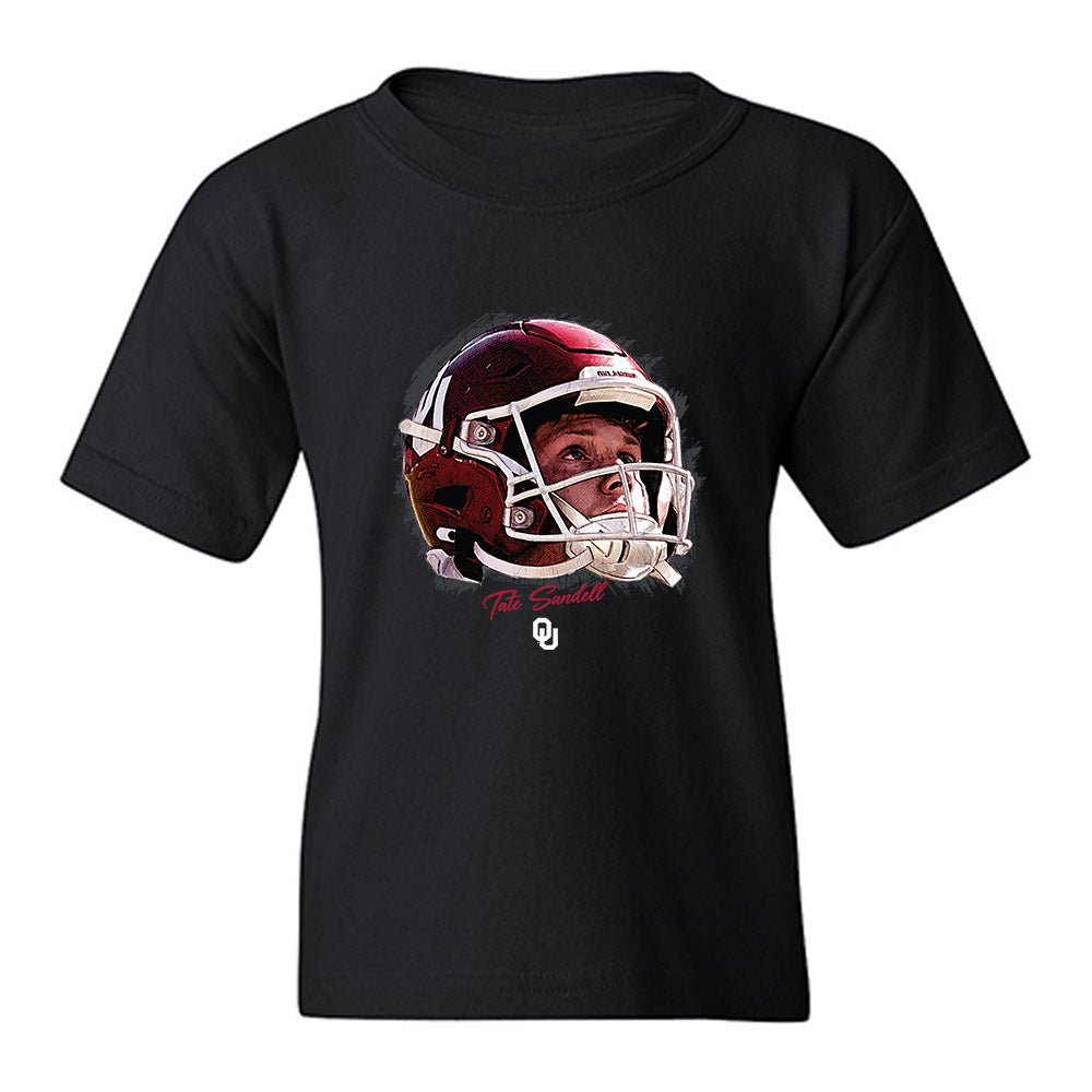 Oklahoma - NCAA Football : Tate Sandell - Gameface Youth T-Shirt-0