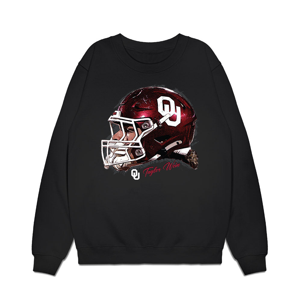 Oklahoma - NCAA Football : Taylor Wein - Gameface Premium Crewneck Sweatshirt-0