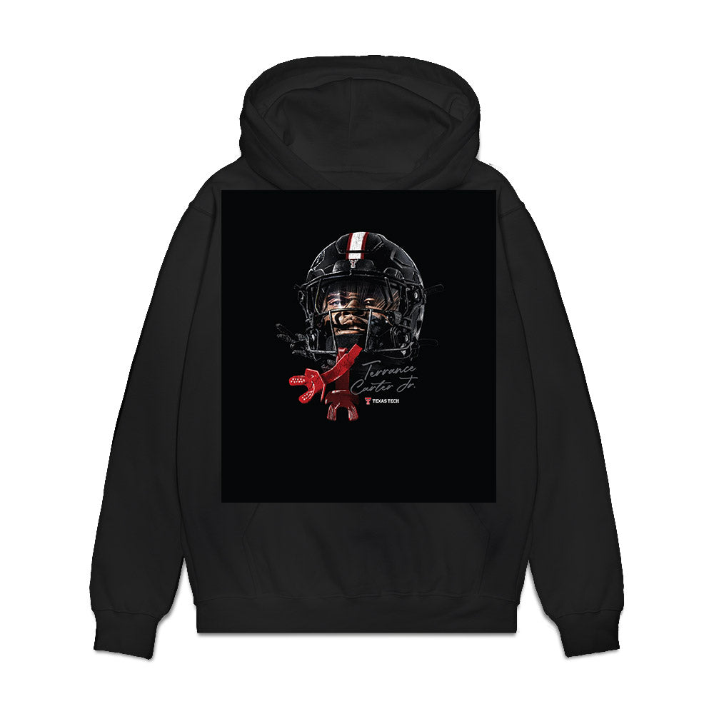 Texas Tech - NCAA Football : Terrance Carter Jr - Game Face Premium Hooded Sweatshirt-0