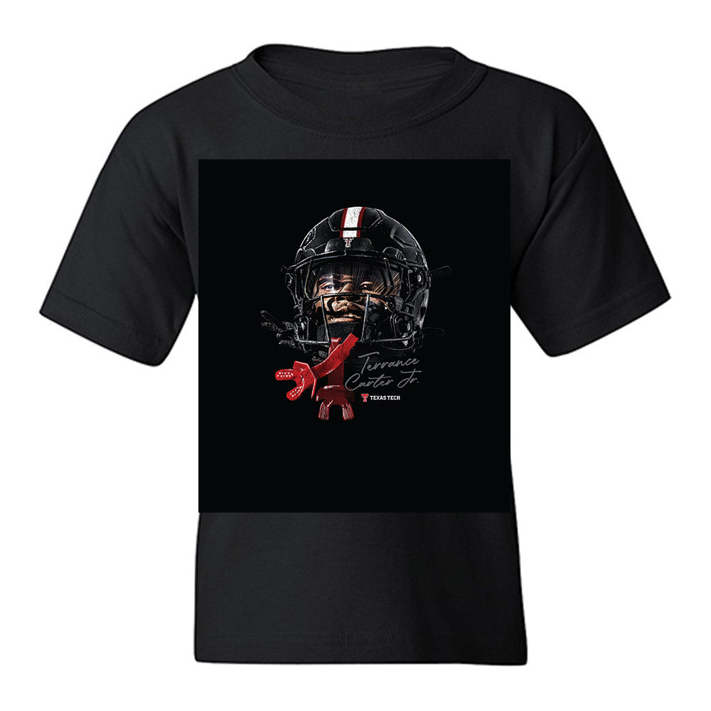 Texas Tech - NCAA Football : Terrance Carter Jr - Game Face Youth T-Shirt-0