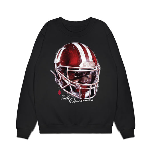 Indiana - NCAA Football : Tobi Osunsanmi - Game Face Premium Crewneck Sweatshirt-0