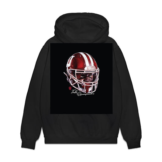 Indiana - NCAA Football : Tobi Osunsanmi - Game Face Premium Hooded Sweatshirt-0