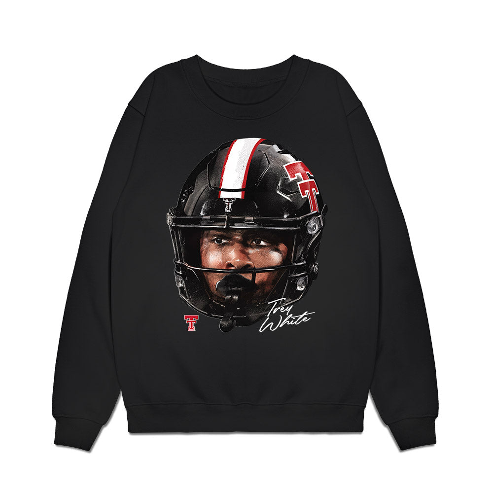Texas Tech - NCAA Football : Trey White - Game Face Premium Crewneck Sweatshirt-0