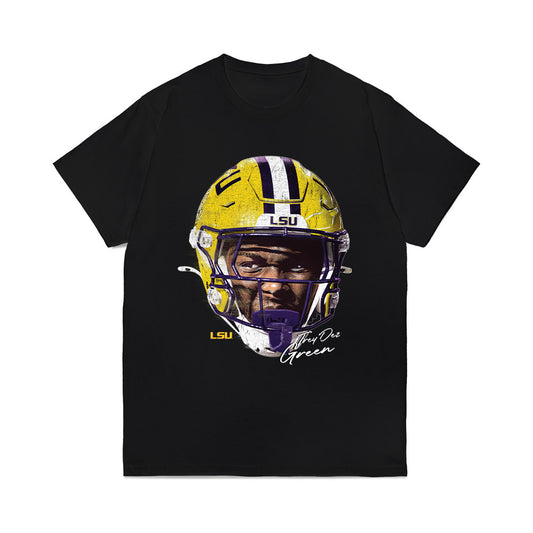 LSU - NCAA Football : Trey'Dez Green - Game Face Comfort Colors T-Shirt-0