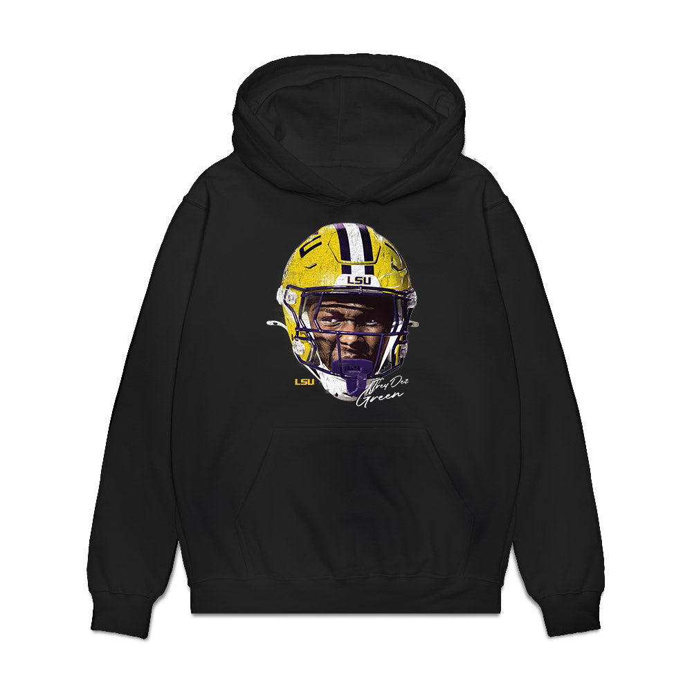 LSU - NCAA Football : Trey'Dez Green - Game Face Premium Hooded Sweatshirt-0