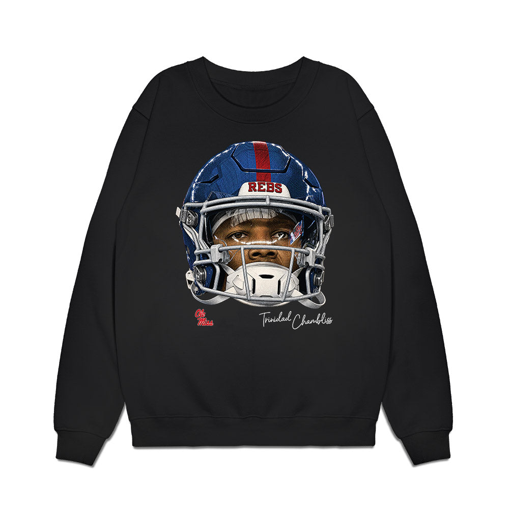 Ole Miss - NCAA Football : Trinidad Chambliss - Game Face Premium Crewneck Sweatshirt-0
