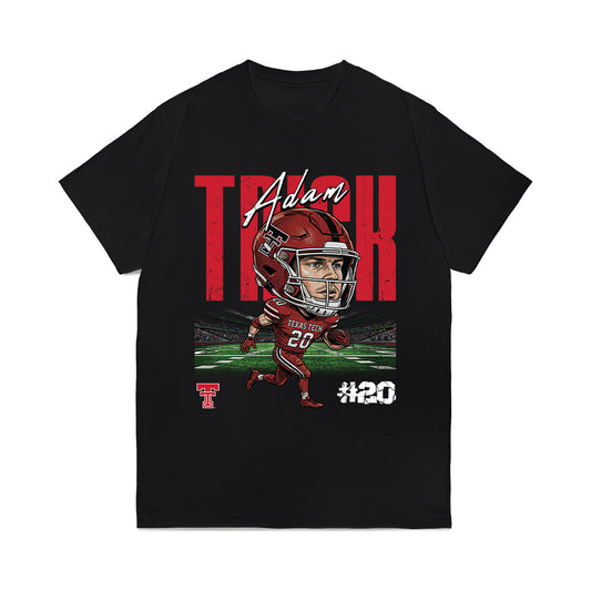 Texas Tech - NCAA Football : Adam Trick - Caricature Comfort Colors T-Shirt-0