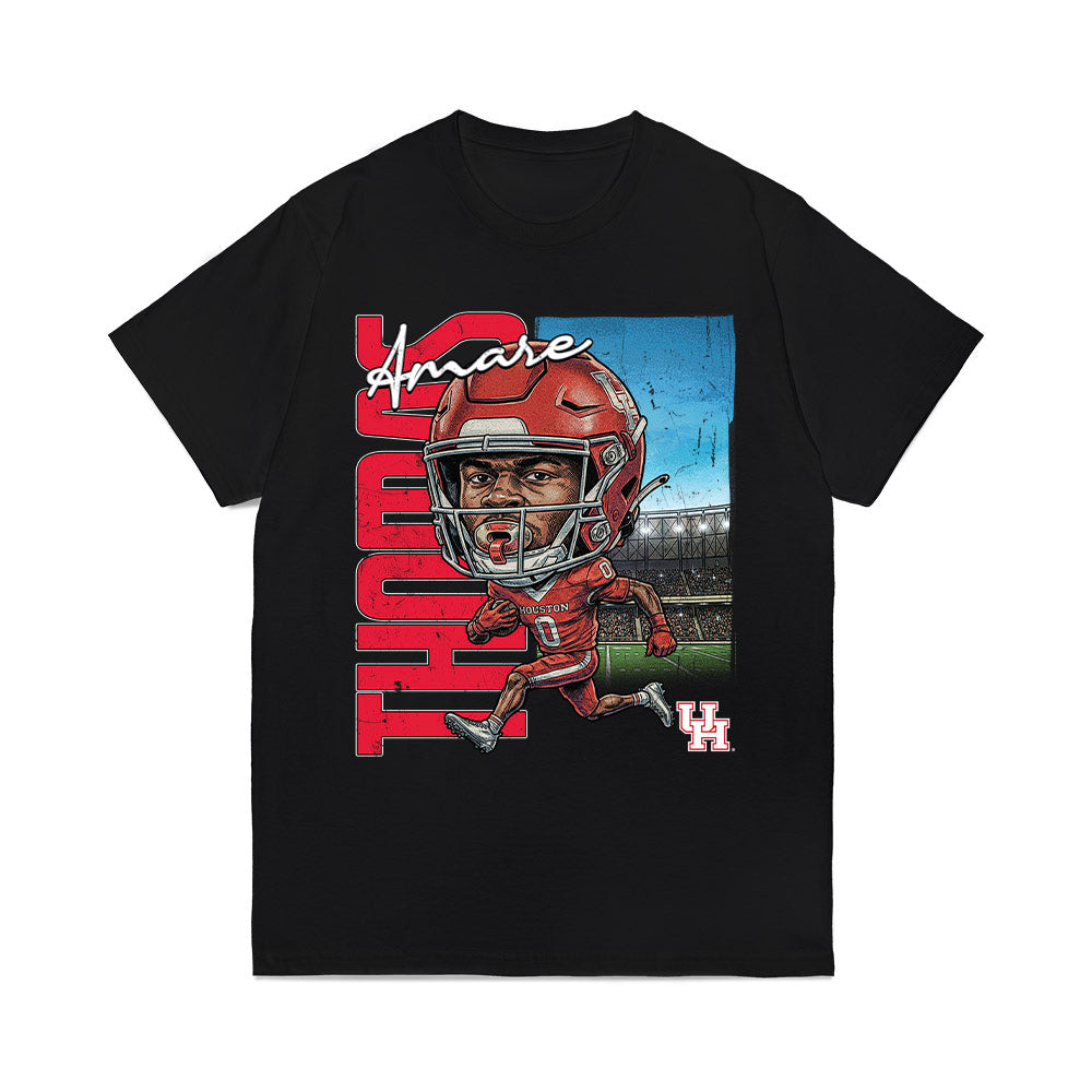 Houston - NCAA Football : Amare Thomas - Caricature Comfort Colors T-Shirt-0