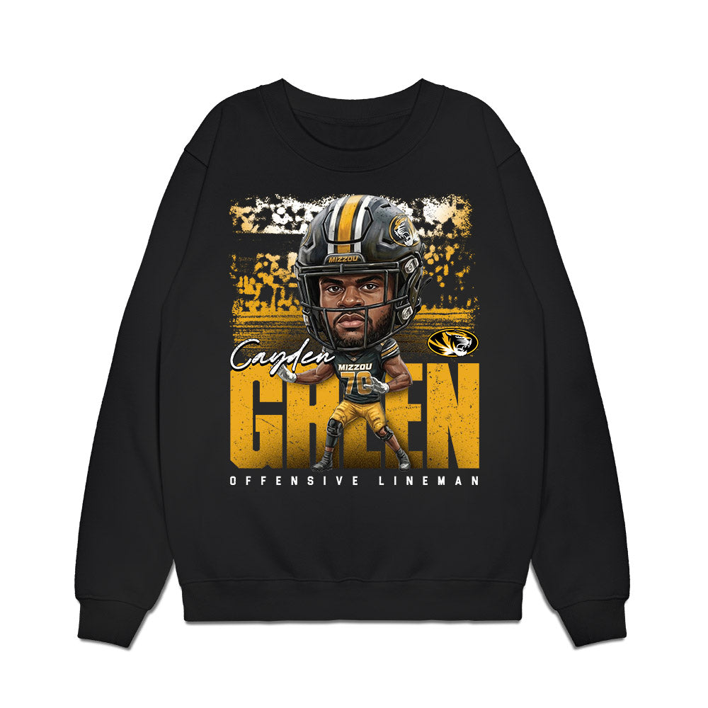 Missouri - NCAA Football : Cayden Green - Caricature Premium Crewneck Sweatshirt-0