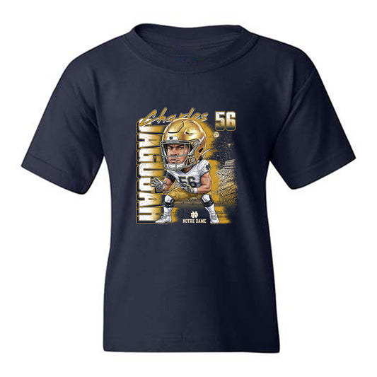 Notre Dame - NCAA Football : Charles Jagusah - Caricature Youth T-Shirt-0