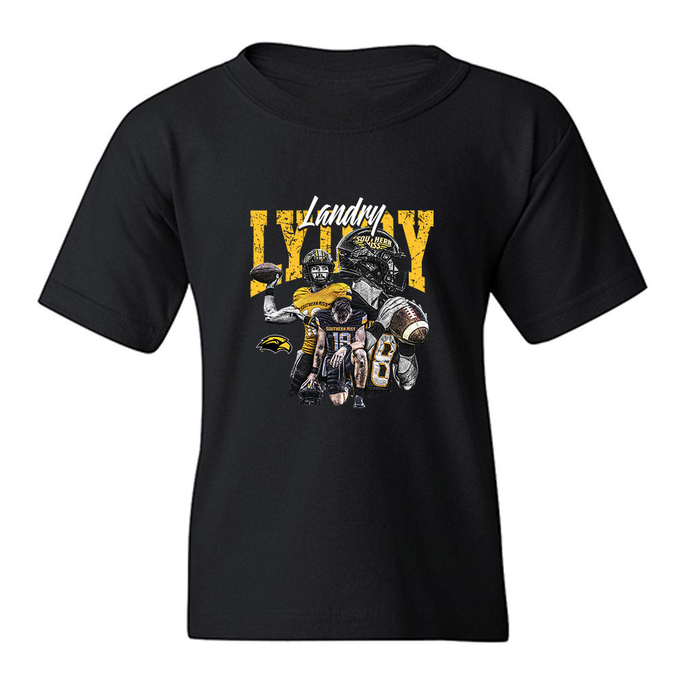Southern Miss - NCAA Football : Landry Lyddy - Individual Collage Youth T-Shirt-0