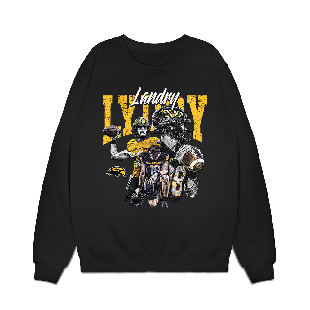 Southern Miss - NCAA Football : Landry Lyddy - Individual Collage Premium Crewneck Sweatshirt-0
