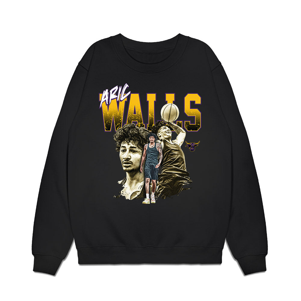 Minn. St. - NCAA Mens Basketball : Aric Walls - Collage Premium Crewneck Sweatshirt-0