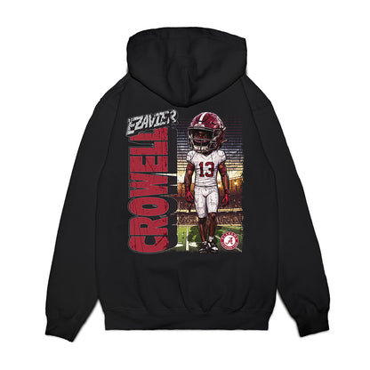 Alabama - NCAA Football : EJ Crowell - Caricature Premium Hooded Sweatshirt-1
