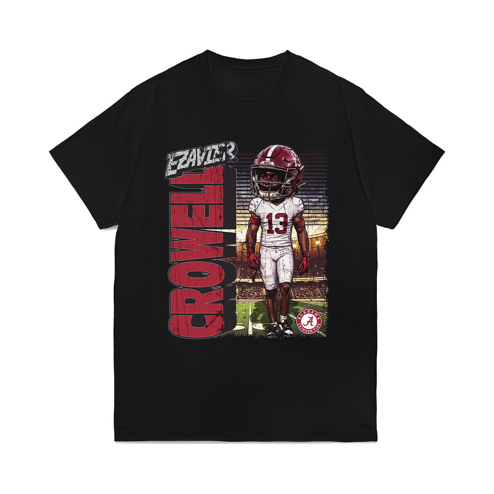 Alabama - NCAA Football : EJ Crowell - Caricature Comfort Colors T-Shirt-0