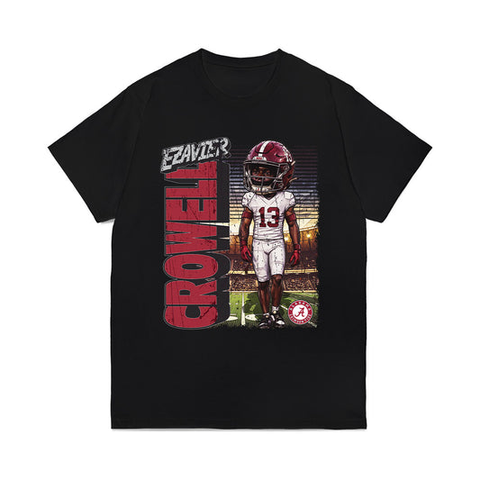 Alabama - NCAA Football : EJ Crowell - Caricature Comfort Colors T-Shirt-0