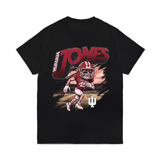 Indiana - NCAA Football : Isaiah Jones - Bobble Head Comfort Colors T-Shirt-0