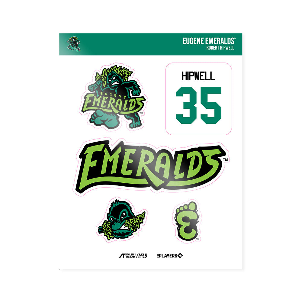 Eugene Ems - MILB Baseball : Robert Hipwell - Sticker Sheet-0
