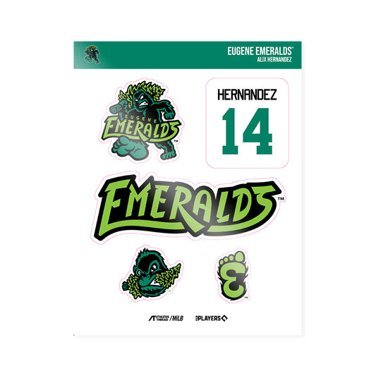 Eugene Ems - MILB Baseball : Alix Hernandez - Sticker Sheet-0